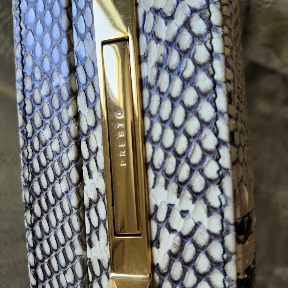 Vintage Rattlesnake Skin Briefcase - Picture 2 of 4